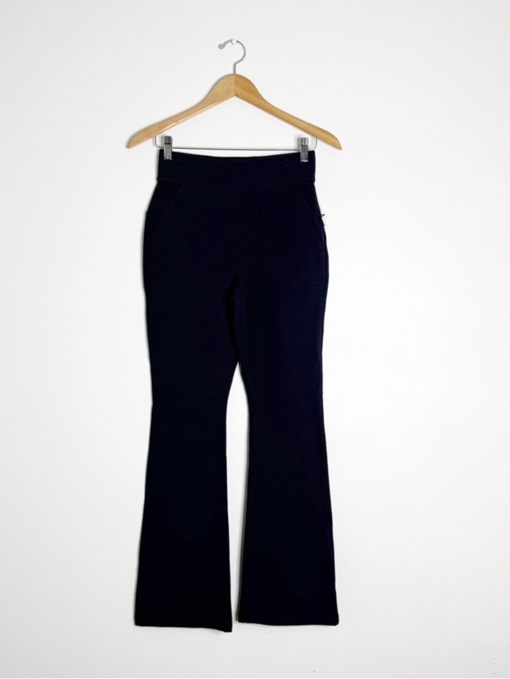 T by Talbots Navy Flare Pants XS NWT Pull On Stretch Pockets